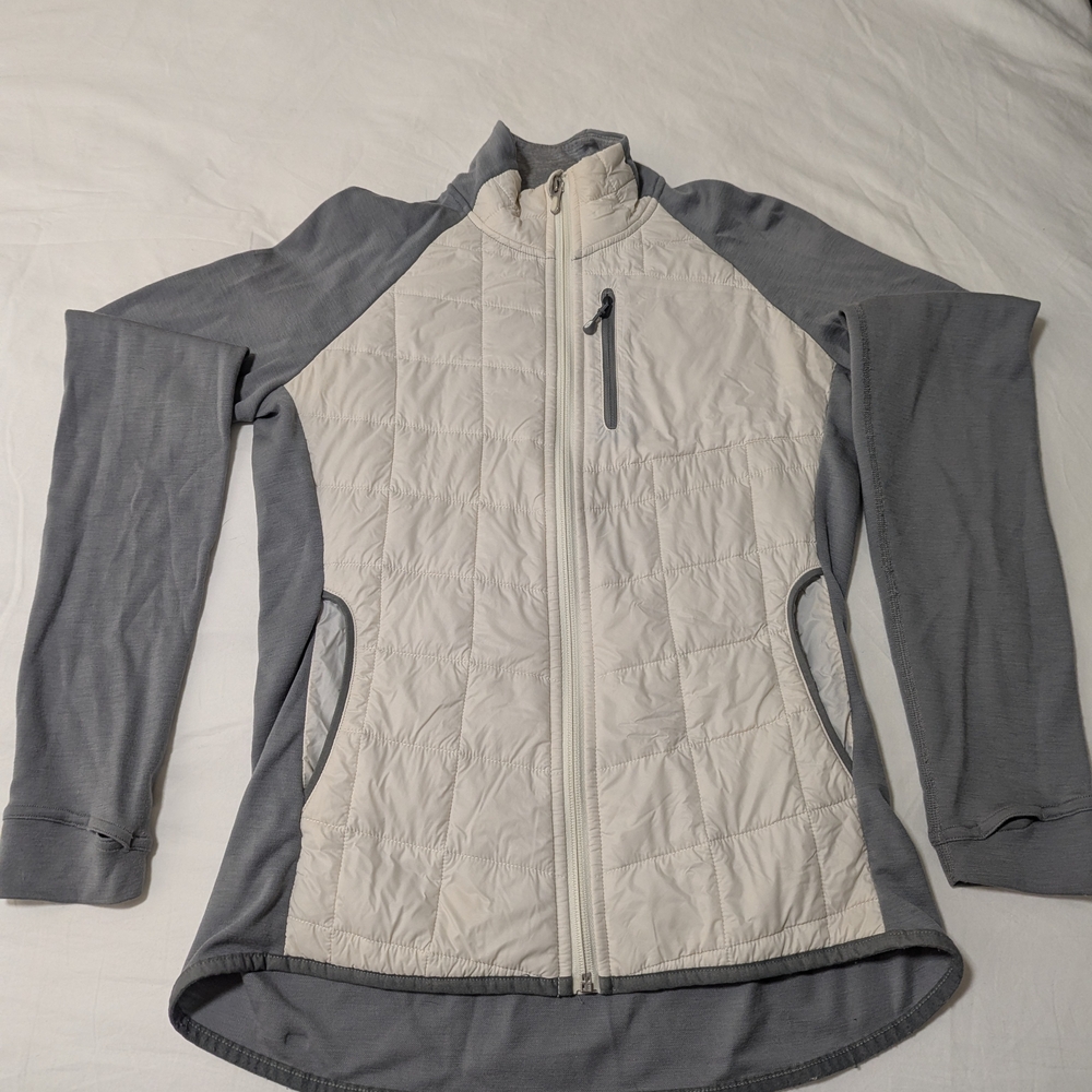 Smartwool Women's Gray and Cream Athletic Jacket